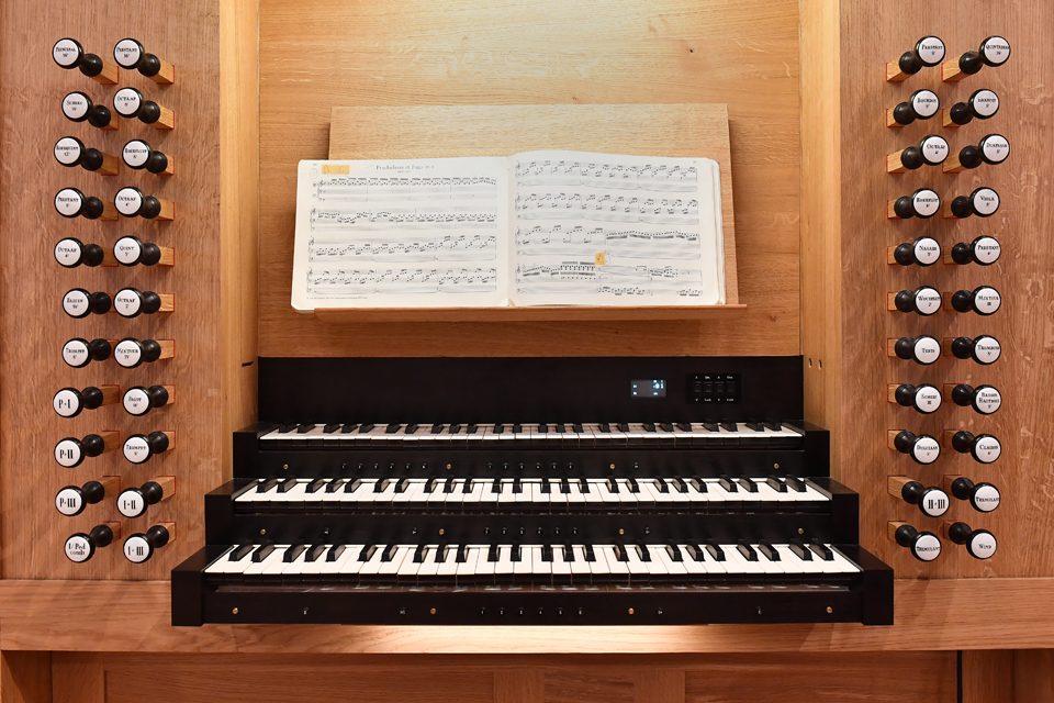 The Flentrop Orgelbouw organ in the Amaryllis Fleming Concert Hall